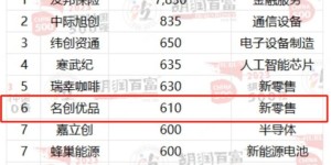 名创优品MINISO荣登胡润中国500强TOP10